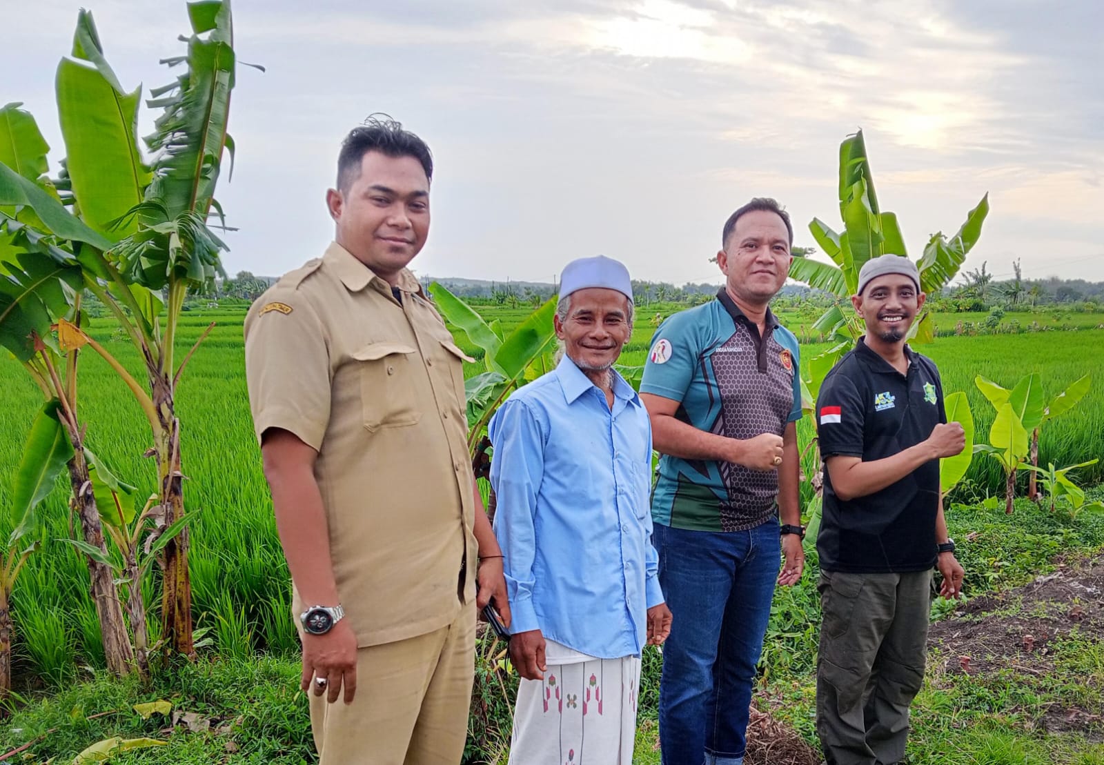 Kunjungan Bakorpus FKBN RI ke Lamongan dalam rangka survey Program Ketahanan Pangan Terapan Organik Bela Negara di desa Sumurgenuk Babat Kabupaten Lamongan. Selasa, 13 Januari 2026.