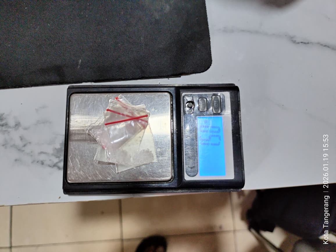 Foto : barang bukti narkotika