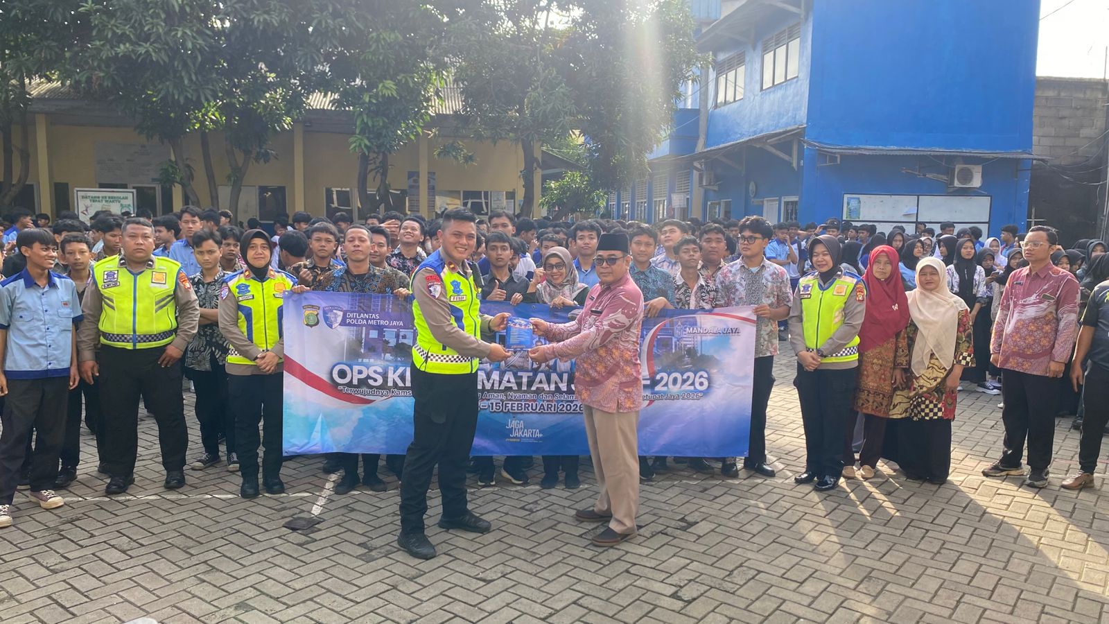 Foto : Dokmntasi Satlantas Tangerang Kota Sosialisasi di SMK Voctech