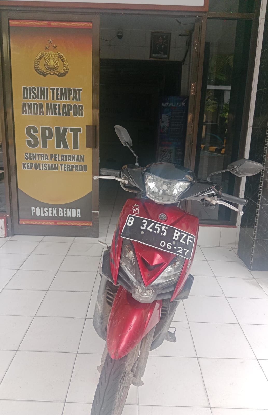 Foto : barang bukti sepeda motor.