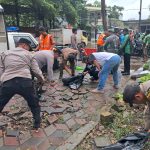 Foto : Dokumentasi polisi 77 Personel Gabungan Turun ke Jalan